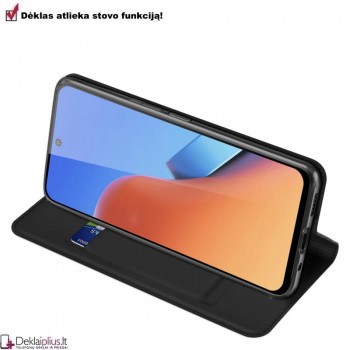 Dux Ducis Skin Pro dirbtinės odos dėklas - juodas (Xiaomi Redmi 12/Poco M6 Pro 5G)